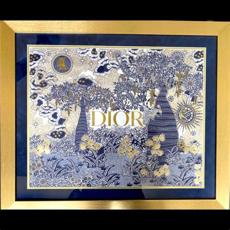 dior artwork|Dior framed pictures.